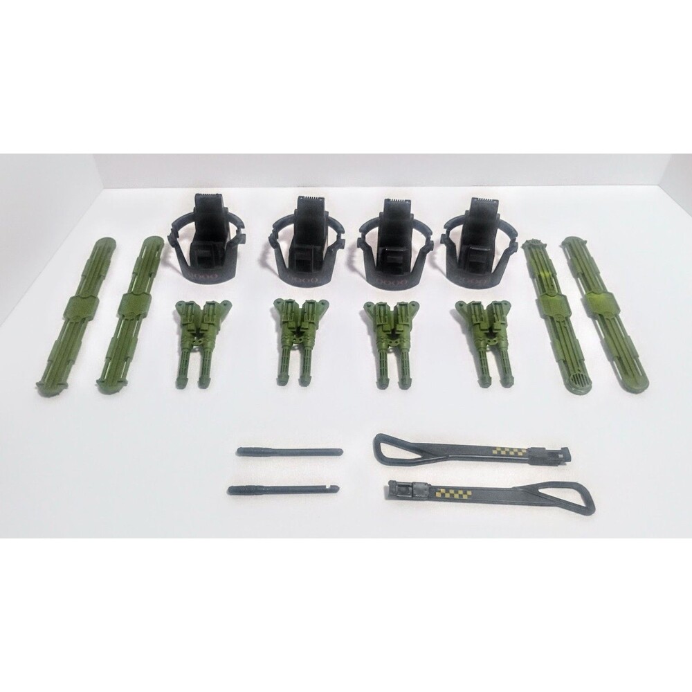 1990 HASBRO GI JOE THE GENERAL CANOPY STRUT DECK TURRET LOCUST BLADE LOT